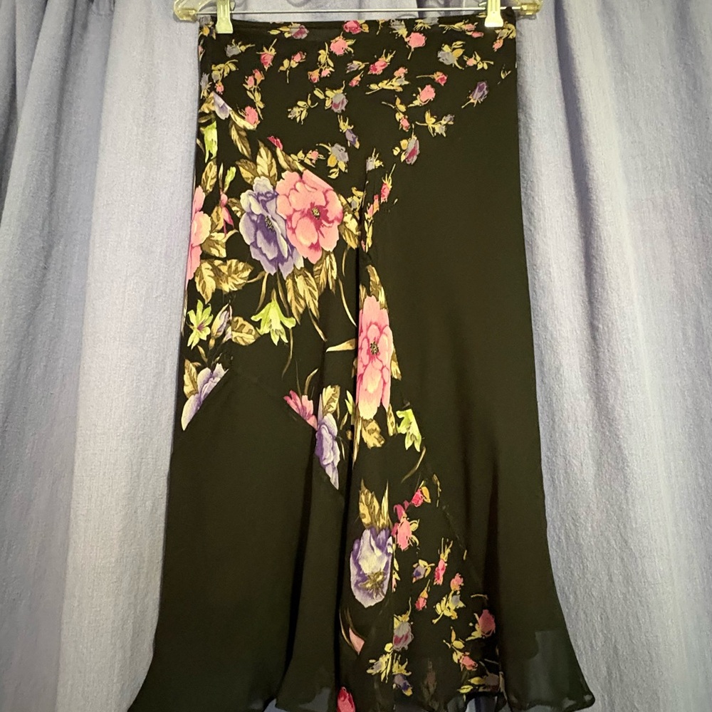 Allison Taylor Skirt with Floral Design